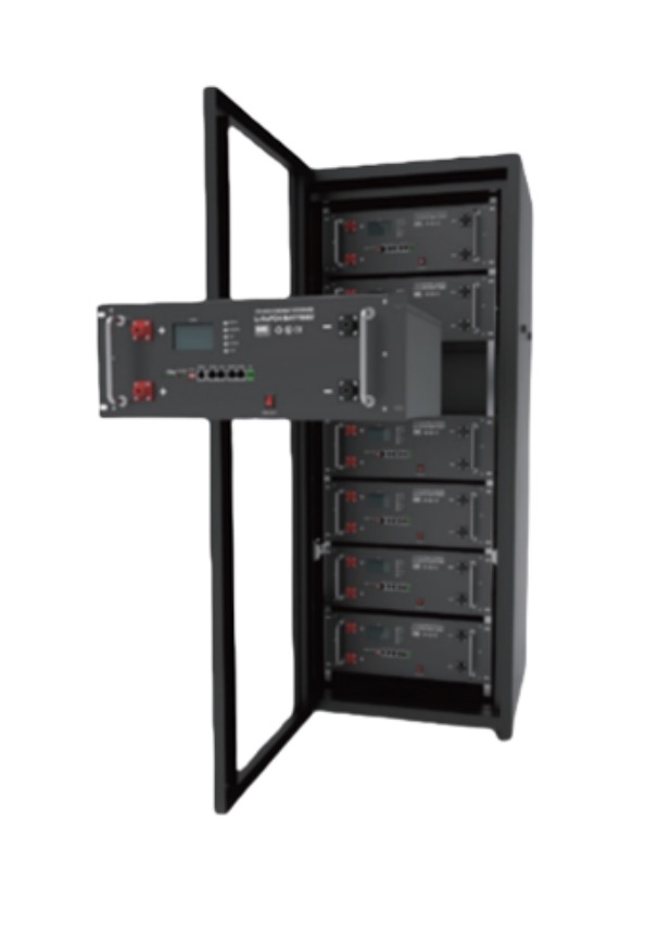 Système de stockage d’énergie en armoire.